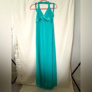 Teal full length dress. Size small